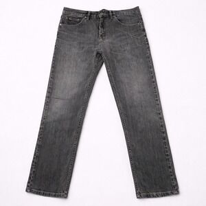Lee Jeans Mens 32x29 Gray Regular Fit Straight Leg Denim Pants